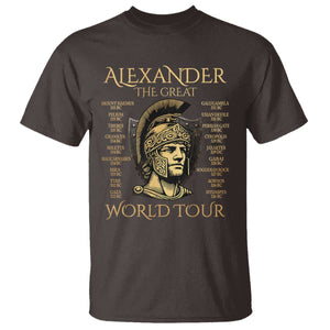 Funny Alexander The Great World Tour T Shirt Ancient Greek History TS09 Dark Chocolate Print Your Wear