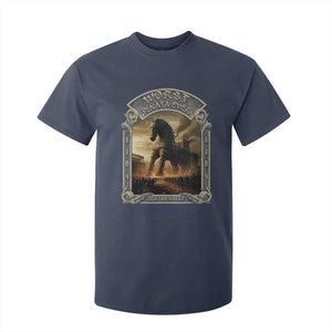 Trojan Horse T Shirt For Kid Ancient Greek Epic Mythlogy History Lover TS09 Navy Print Your Wear