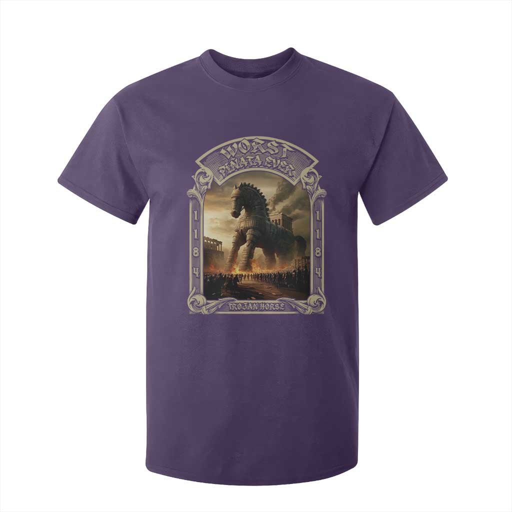 Trojan Horse T Shirt For Kid Ancient Greek Epic Mythlogy History Lover TS09 Purple Print Your Wear