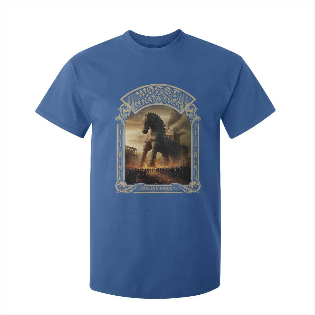 Trojan Horse T Shirt For Kid Ancient Greek Epic Mythlogy History Lover TS09 Royal Blue Print Your Wear