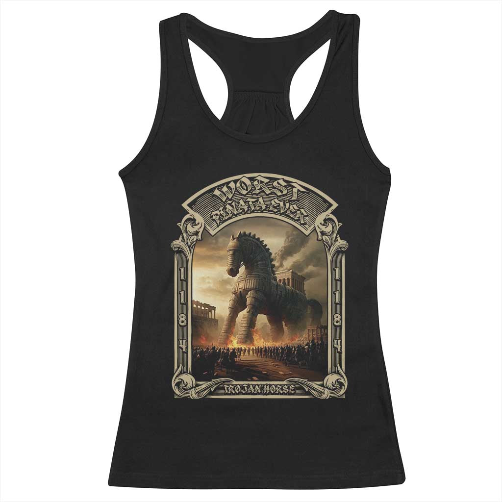 Trojan Horse Racerback Tank Top Ancient Greek Epic Mythlogy History Lover TS09 Black Print Your Wear