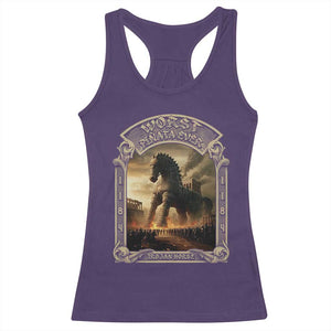 Trojan Horse Racerback Tank Top Ancient Greek Epic Mythlogy History Lover TS09 Purple Print Your Wear