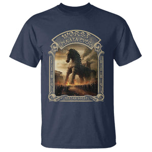 Trojan Horse T Shirt Ancient Greek Epic Mythlogy History Lover TS09 Navy Print Your Wear