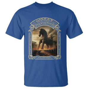 Trojan Horse T Shirt Ancient Greek Epic Mythlogy History Lover TS09 Royal Blue Print Your Wear