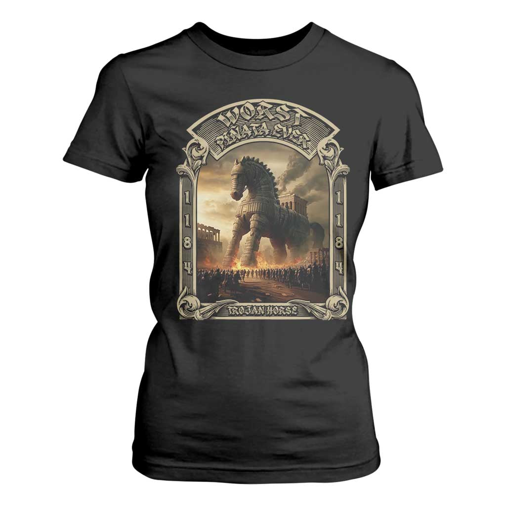 Trojan Horse T Shirt For Women Ancient Greek Epic Mythlogy History Lover TS09 Black Print Your Wear