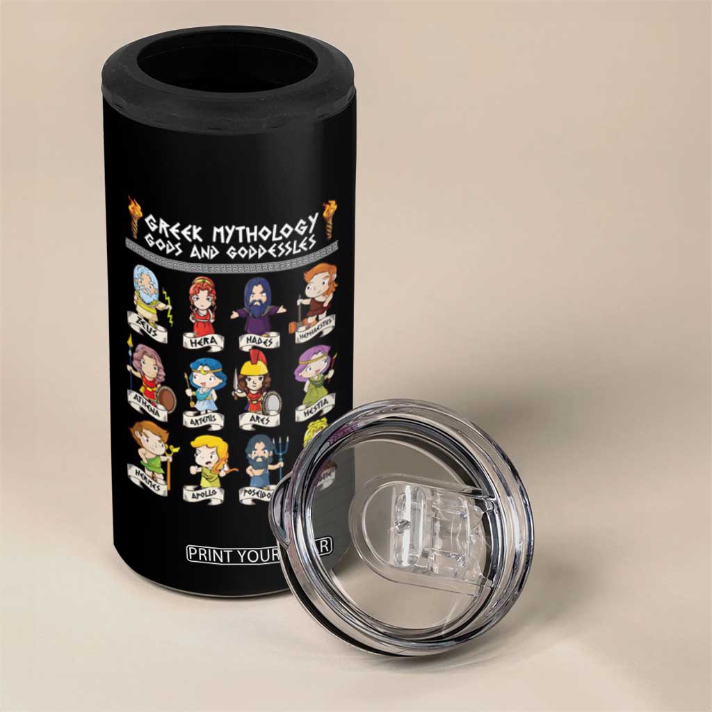 Greek Mythology 4 in 1 Can Cooler Tumbler Gods And Goddesses TS09 Print Your Wear