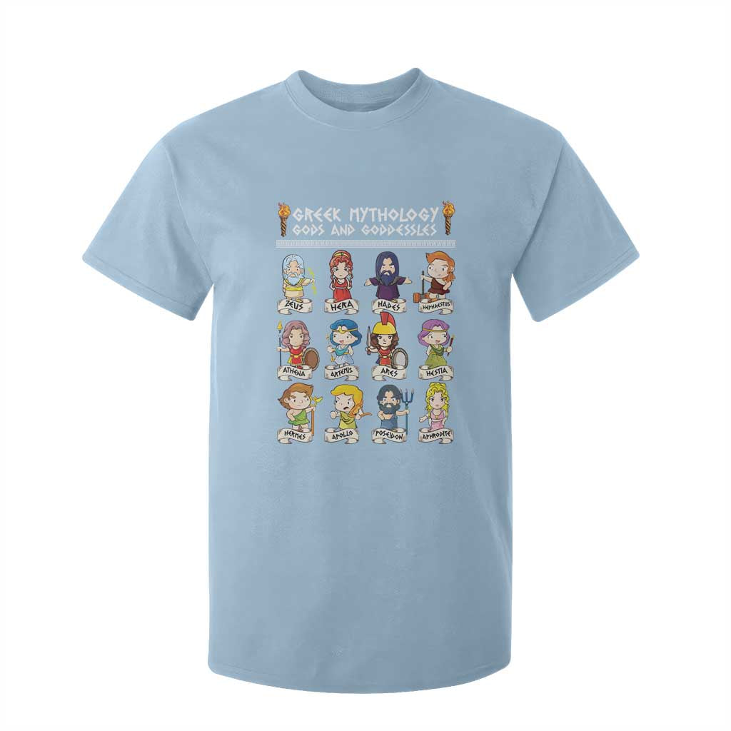 Greek Mythology T Shirt For Kid Gods And Goddesses TS09 Light Blue Print Your Wear