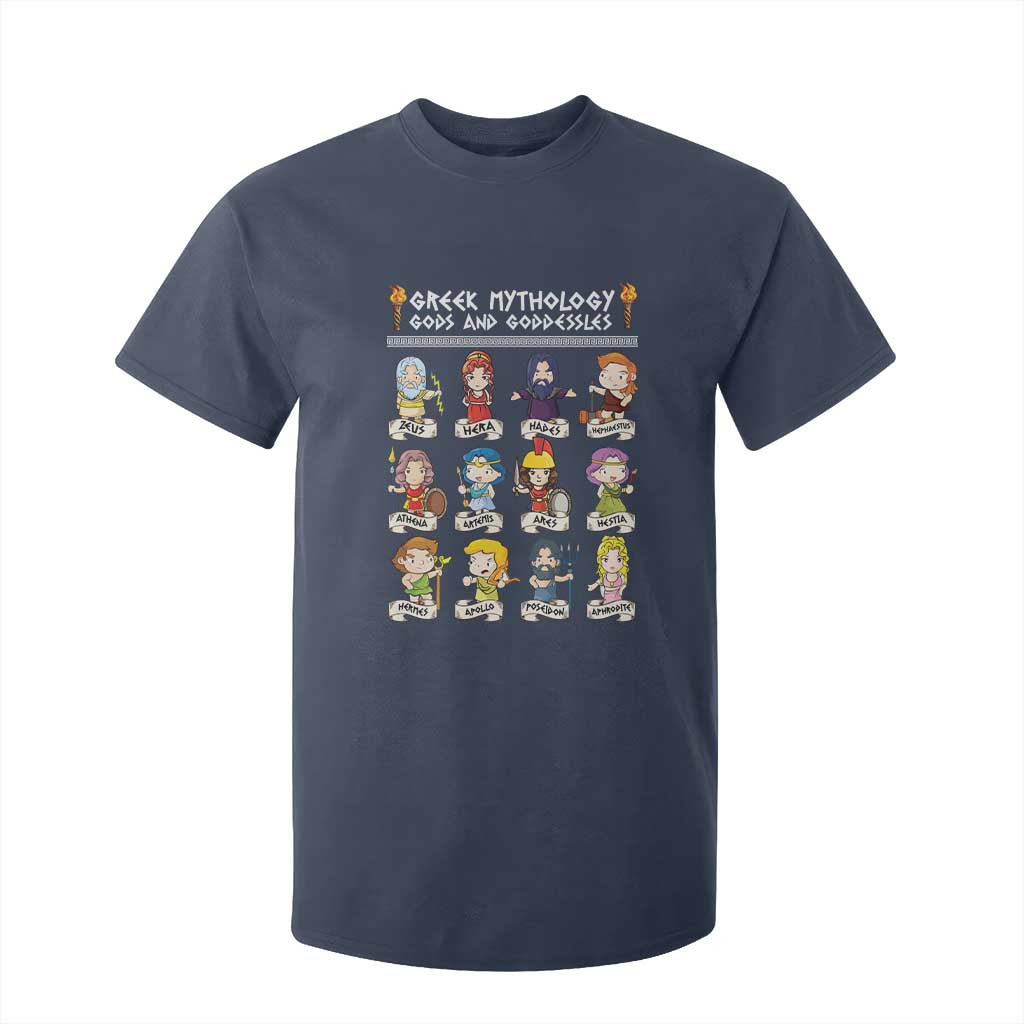 Greek Mythology T Shirt For Kid Gods And Goddesses TS09 Navy Print Your Wear