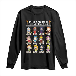 Greek Mythology Long Sleeve Shirt Gods And Goddesses TS09 Black Print Your Wear