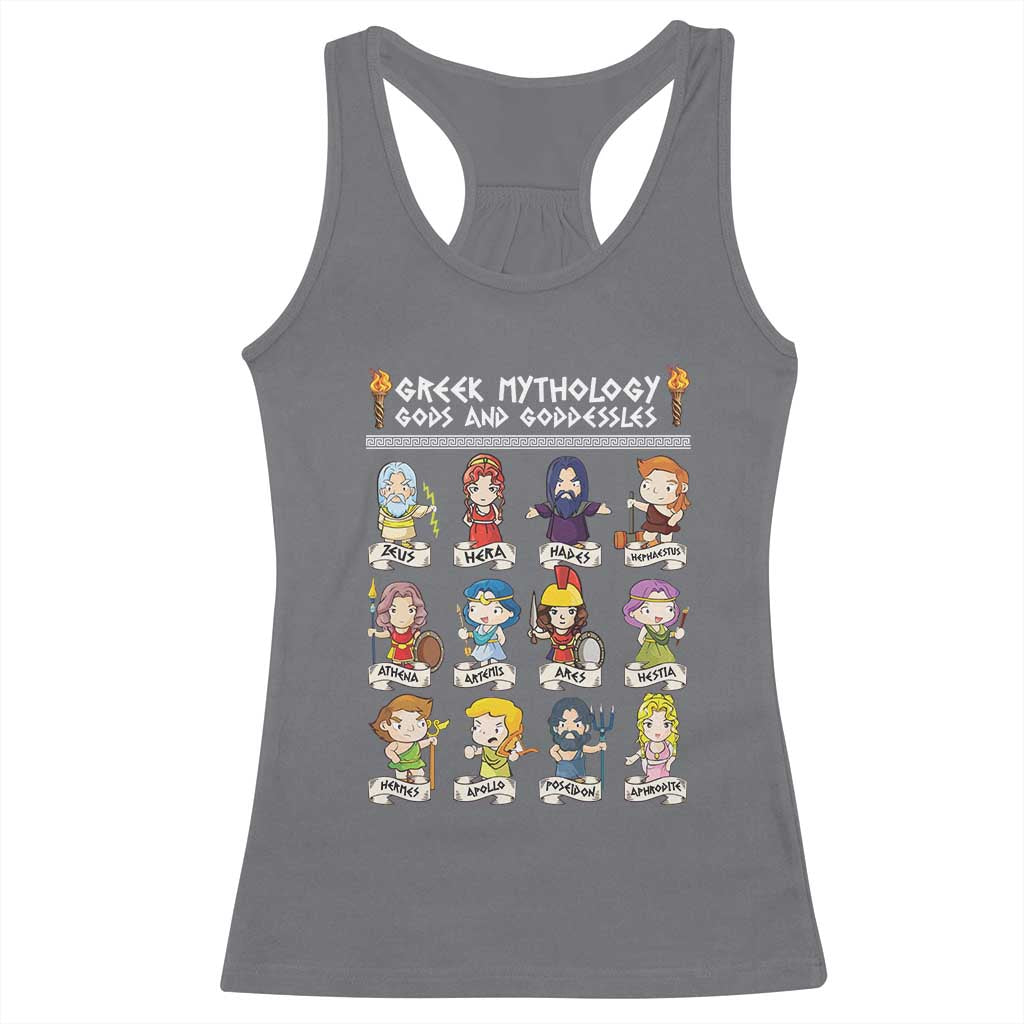 Greek Mythology Racerback Tank Top Gods And Goddesses TS09 Charcoal Print Your Wear