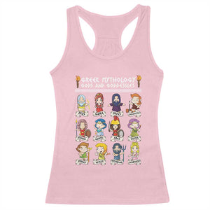 Greek Mythology Racerback Tank Top Gods And Goddesses TS09 Light Pink Print Your Wear