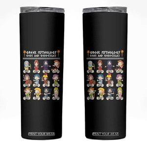 Greek Mythology Skinny Tumbler Gods And Goddesses TS09 Black Print Your Wear
