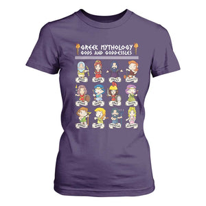 Greek Mythology T Shirt For Women Gods And Goddesses TS09 Purple Print Your Wear