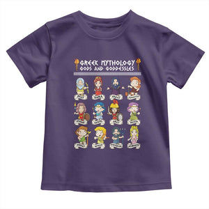 Greek Mythology Toddler T Shirt Gods And Goddesses TS09 Purple Print Your Wear