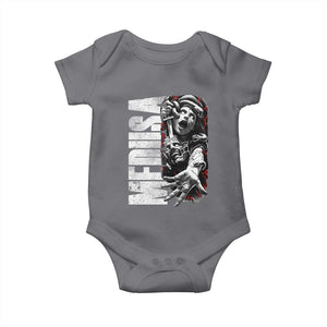 Greek Mythology Medusa Baby Onesie TS09 Charcoal Print Your Wear