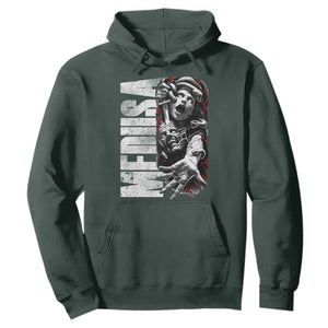 Greek Mythology Medusa Hoodie TS09 Dark Forest Green Print Your Wear