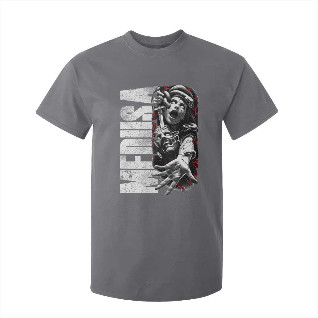 Greek Mythology Medusa T Shirt For Kid TS09 Charcoal Print Your Wear