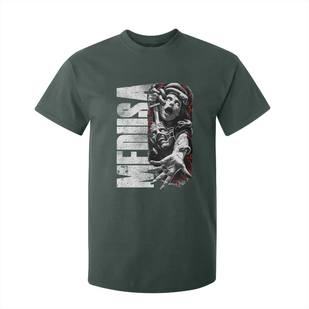 Greek Mythology Medusa T Shirt For Kid TS09 Dark Forest Green Print Your Wear