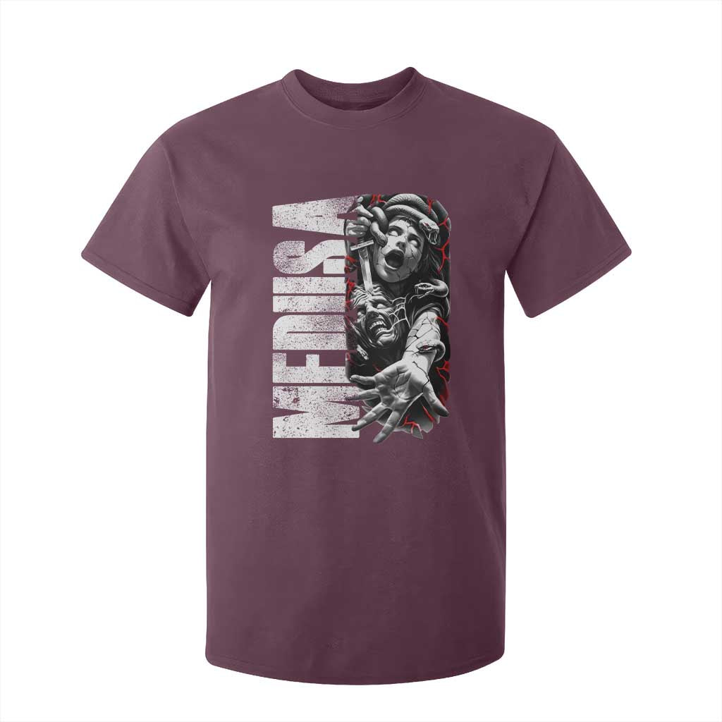 Greek Mythology Medusa T Shirt For Kid TS09 Maroon Print Your Wear