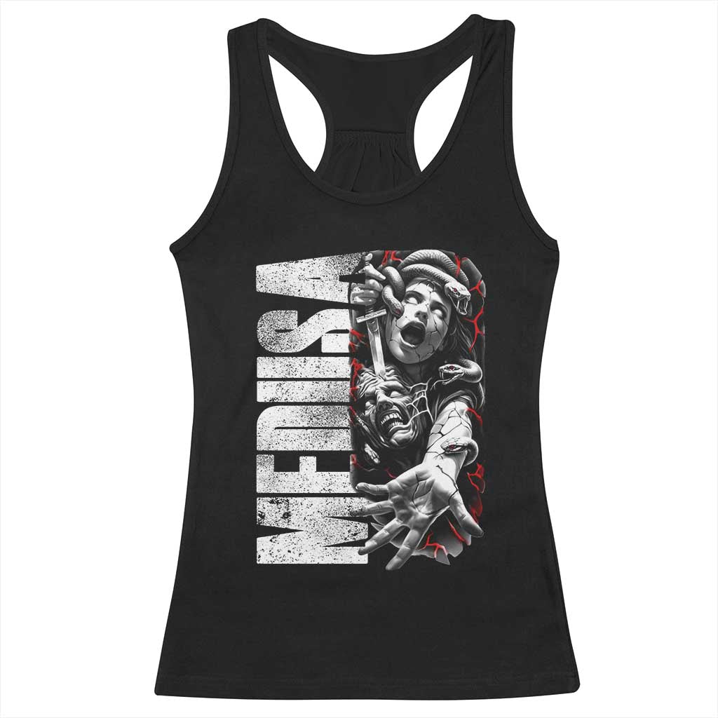 Greek Mythology Medusa Racerback Tank Top TS09 Black Print Your Wear