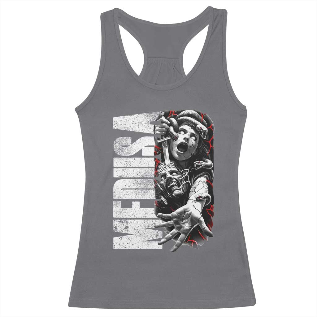 Greek Mythology Medusa Racerback Tank Top TS09 Charcoal Print Your Wear