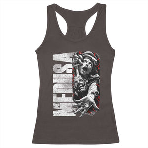 Greek Mythology Medusa Racerback Tank Top TS09 Dark Chocolate Print Your Wear