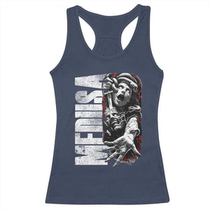 Greek Mythology Medusa Racerback Tank Top TS09 Navy Print Your Wear