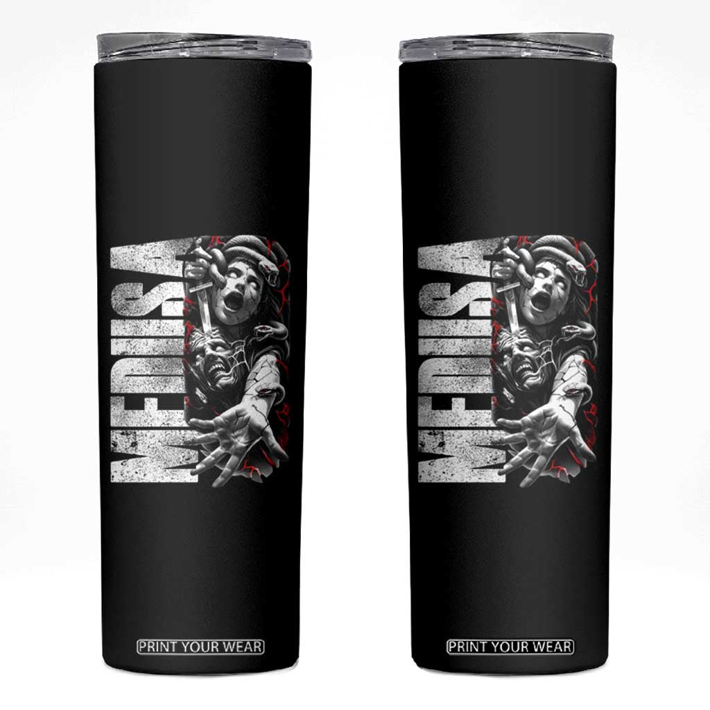 Greek Mythology Medusa Skinny Tumbler TS09 Black Print Your Wear