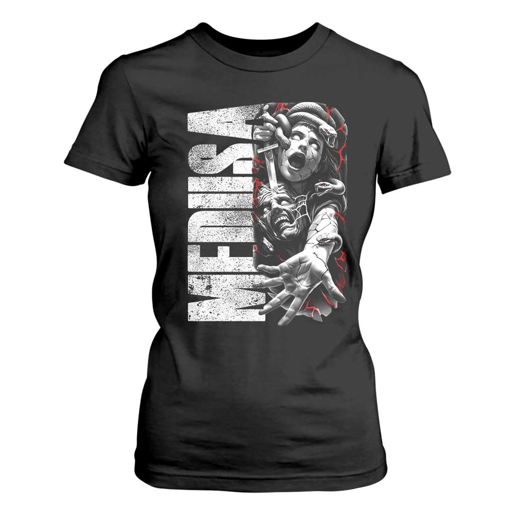Greek Mythology Medusa T Shirt For Women TS09 Black Print Your Wear