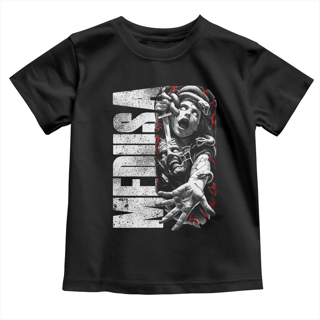 Greek Mythology Medusa Toddler T Shirt TS09 Black Print Your Wear