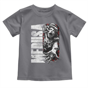 Greek Mythology Medusa Toddler T Shirt TS09 Charcoal Print Your Wear