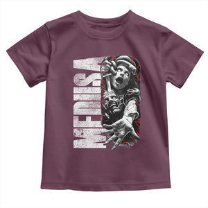Greek Mythology Medusa Toddler T Shirt TS09 Maroon Print Your Wear