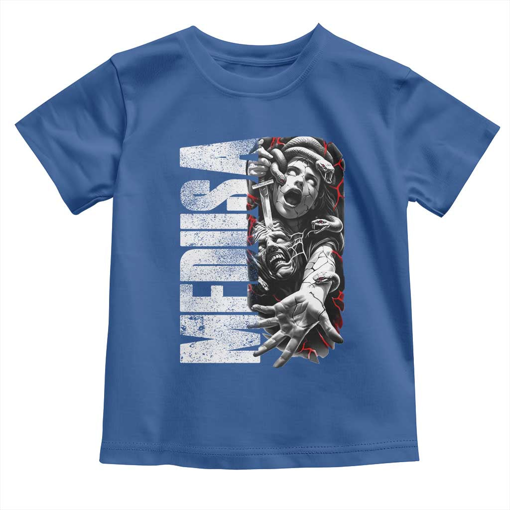 Greek Mythology Medusa Toddler T Shirt TS09 Royal Blue Print Your Wear