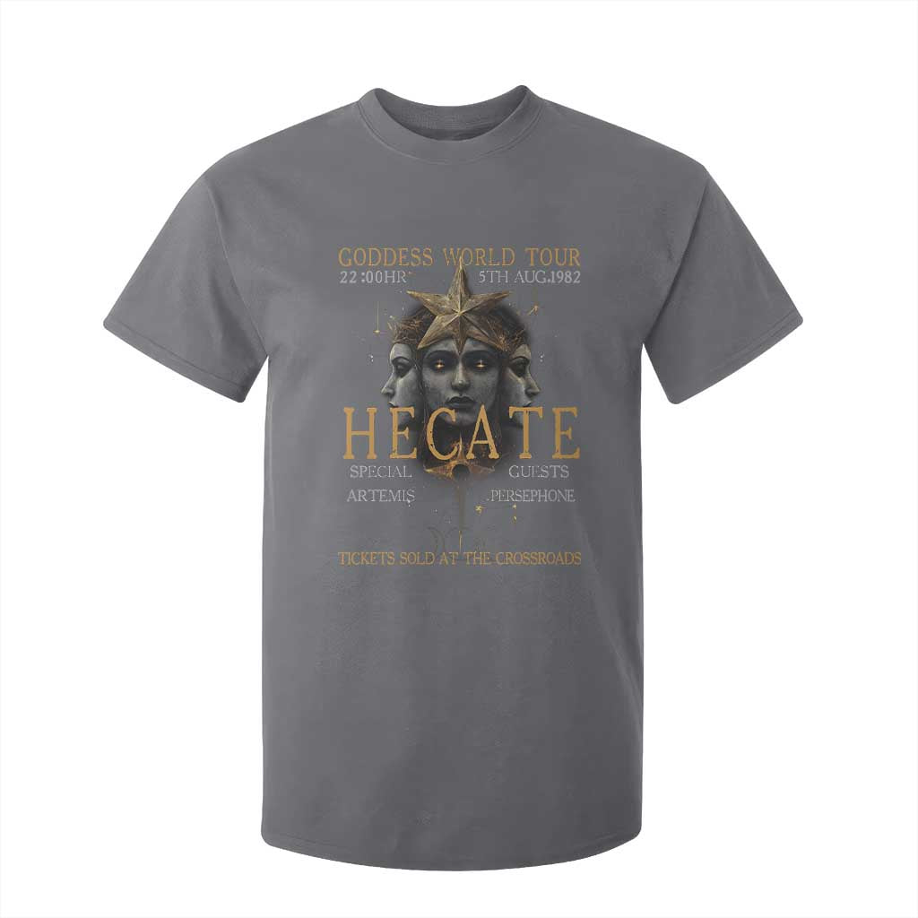 Greek Mythology Hecate Triple Goddess T Shirt For Kid Goddess World Tour Persephone Artemis TS09 Charcoal Print Your Wear