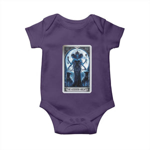 Greek Mythology Hecate Triple Goddess Baby Onesie Moon Pagan Gothic Witch TS09 Purple Print Your Wear