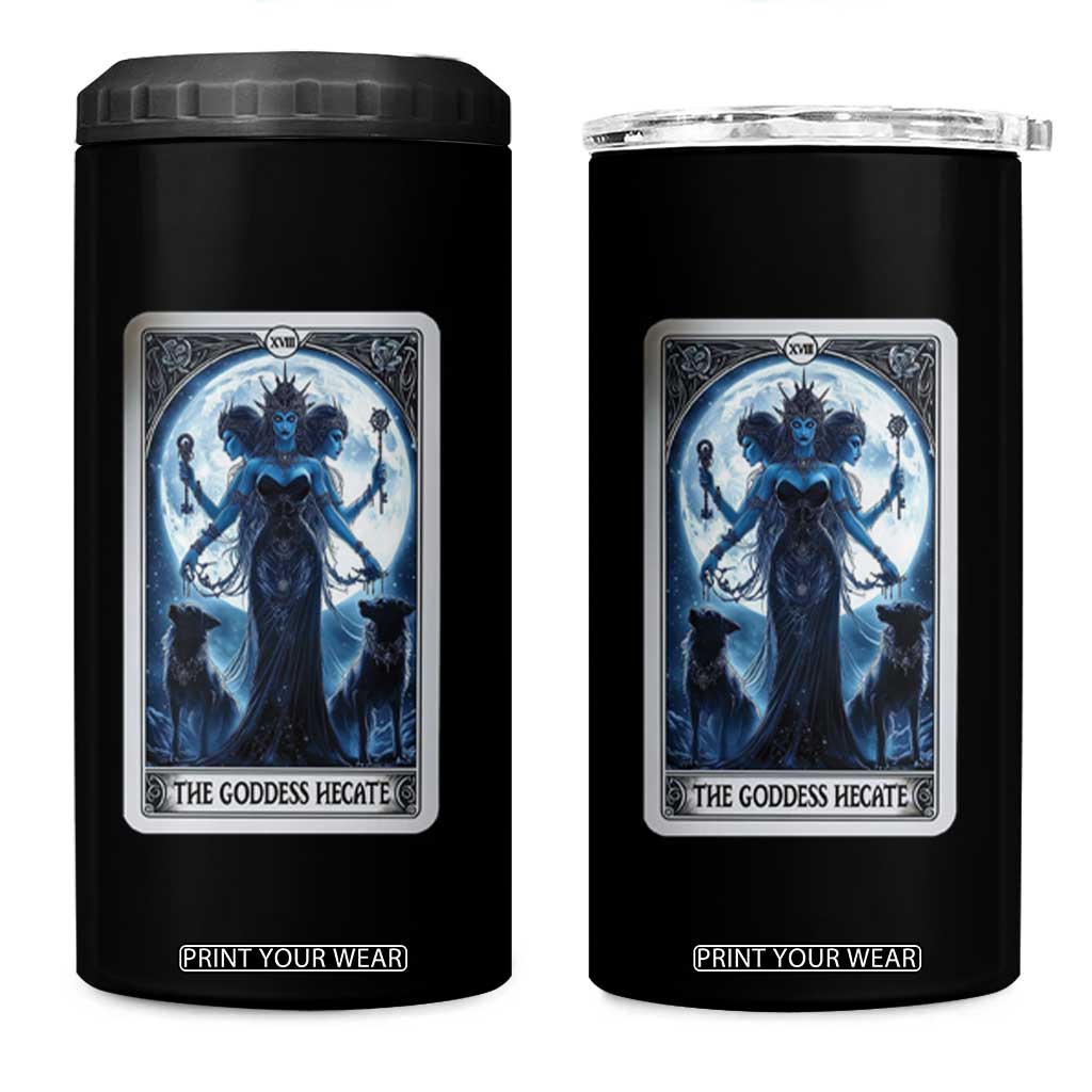 Greek Mythology Hecate Triple Goddess 4 in 1 Can Cooler Tumbler Moon Pagan Gothic Witch TS09 One Size: 16 oz Black Print Your Wear