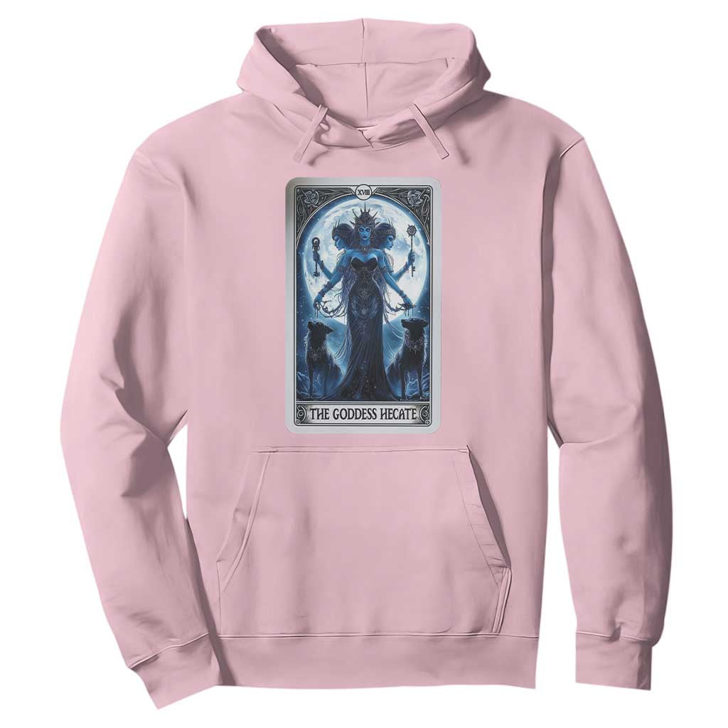 Greek Mythology Hecate Triple Goddess Hoodie Moon Pagan Gothic Witch TS09 Light Pink Print Your Wear