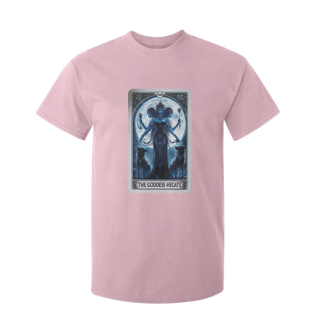 Greek Mythology Hecate Triple Goddess T Shirt For Kid Moon Pagan Gothic Witch TS09 Light Pink Print Your Wear