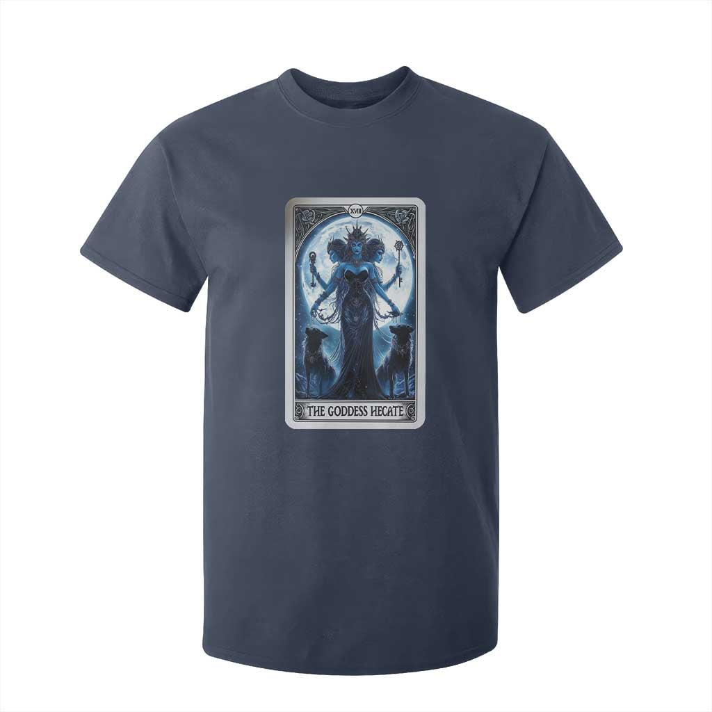 Greek Mythology Hecate Triple Goddess T Shirt For Kid Moon Pagan Gothic Witch TS09 Navy Print Your Wear