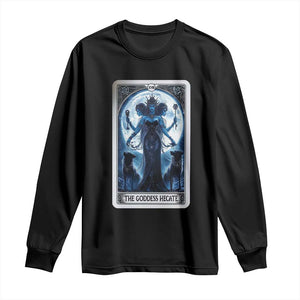 Greek Mythology Hecate Triple Goddess Long Sleeve Shirt Moon Pagan Gothic Witch TS09 Black Print Your Wear