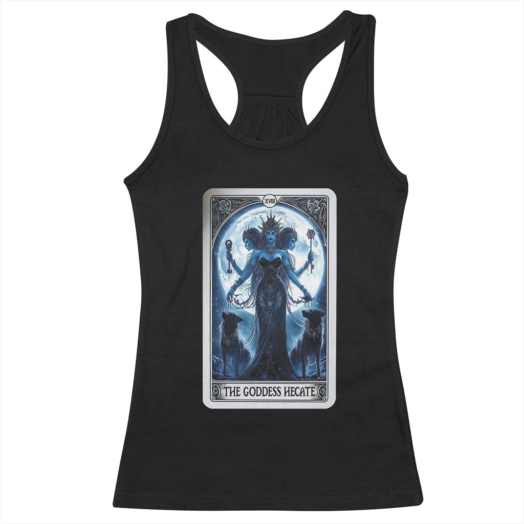 Greek Mythology Hecate Triple Goddess Racerback Tank Top Moon Pagan Gothic Witch TS09 Black Print Your Wear