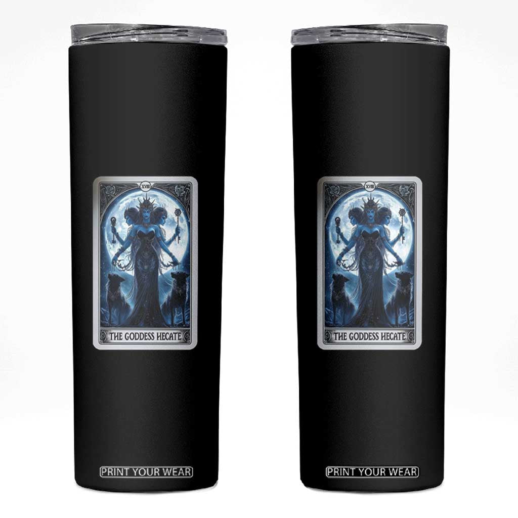 Greek Mythology Hecate Triple Goddess Skinny Tumbler Moon Pagan Gothic Witch TS09 Black Print Your Wear