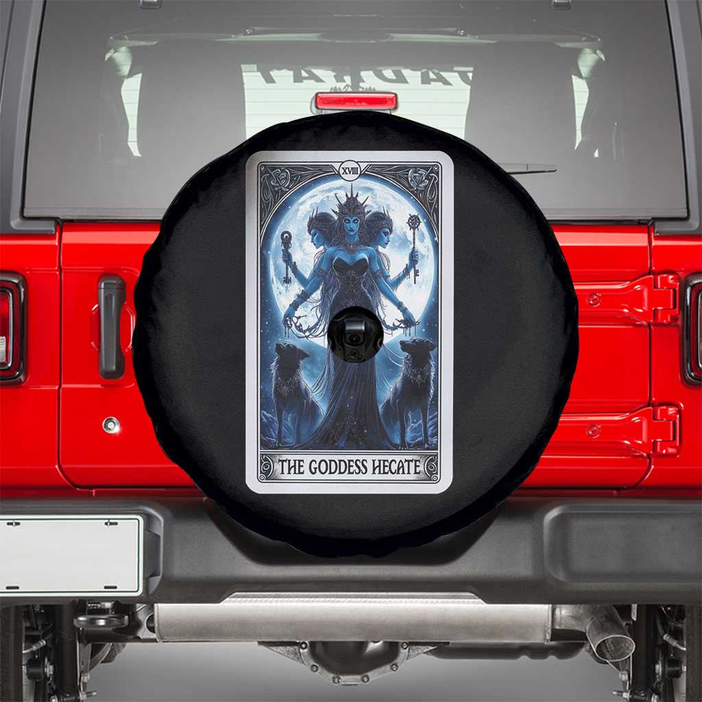 Greek Mythology Hecate Triple Goddess Spare Tire Cover Moon Pagan Gothic Witch TS09 Black Print Your Wear