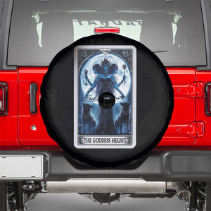 Greek Mythology Hecate Triple Goddess Spare Tire Cover Moon Pagan Gothic Witch TS09 Black Print Your Wear