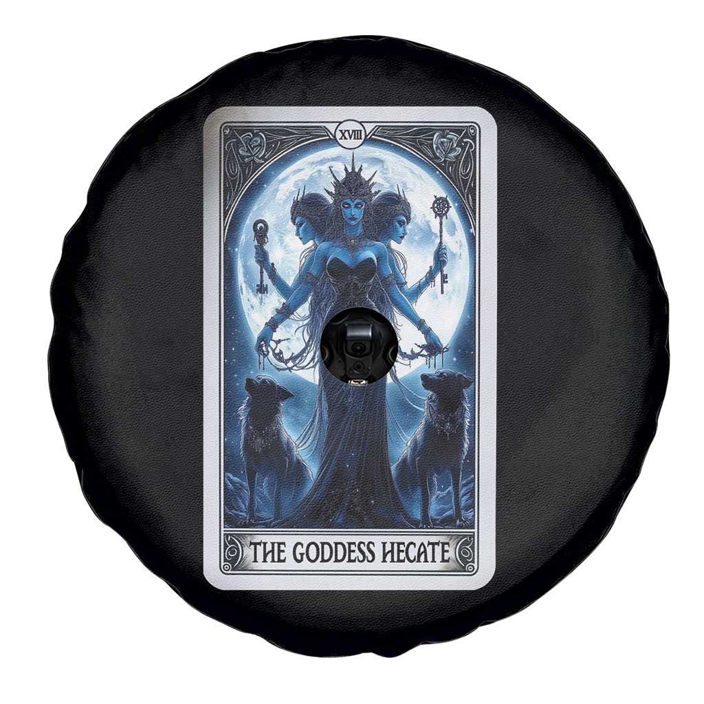 Greek Mythology Hecate Triple Goddess Spare Tire Cover Moon Pagan Gothic Witch TS09 Print Your Wear