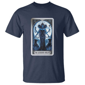 Greek Mythology Hecate Triple Goddess T Shirt Moon Pagan Gothic Witch TS09 Navy Print Your Wear