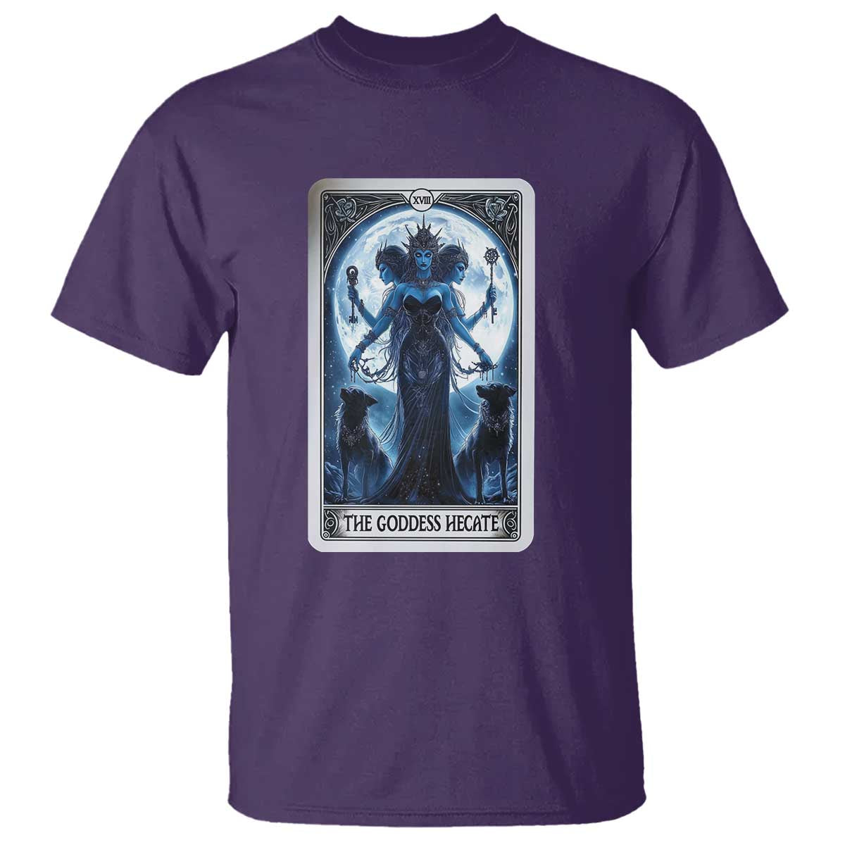 Greek Mythology Hecate Triple Goddess T Shirt Moon Pagan Gothic Witch TS09 Purple Print Your Wear
