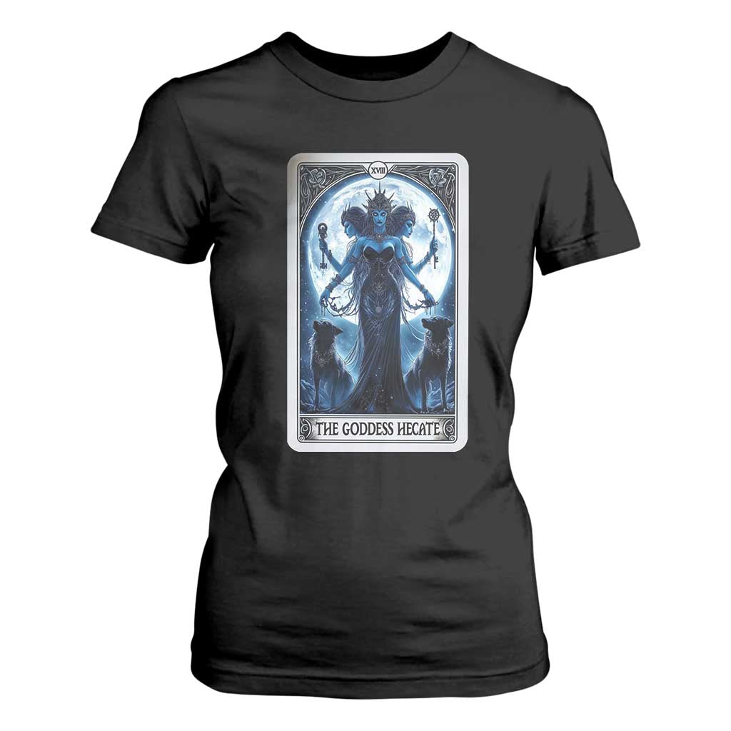 Greek Mythology Hecate Triple Goddess T Shirt For Women Moon Pagan Gothic Witch TS09 Black Print Your Wear
