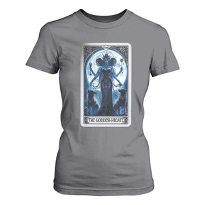 Greek Mythology Hecate Triple Goddess T Shirt For Women Moon Pagan Gothic Witch TS09 Charcoal Print Your Wear