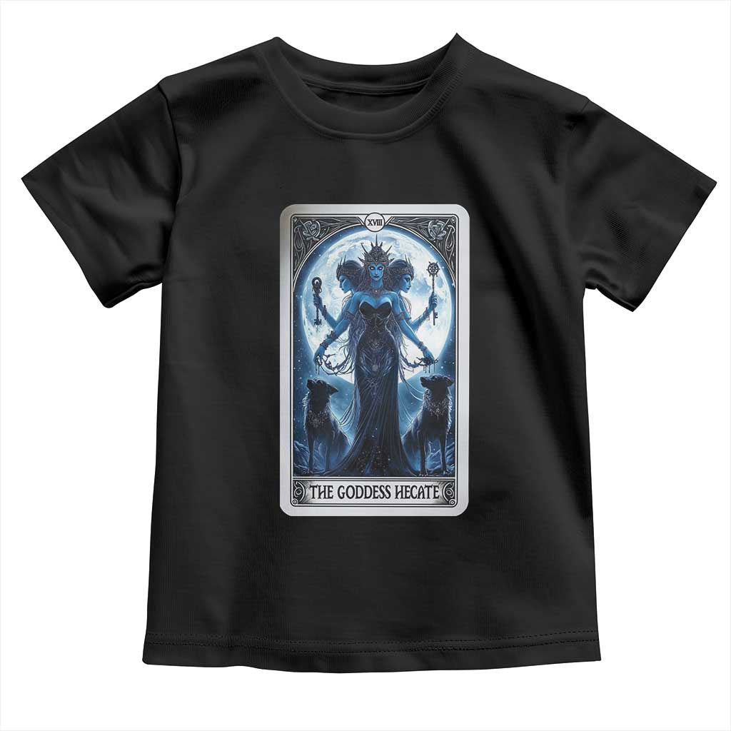 Greek Mythology Hecate Triple Goddess Toddler T Shirt Moon Pagan Gothic Witch TS09 Black Print Your Wear